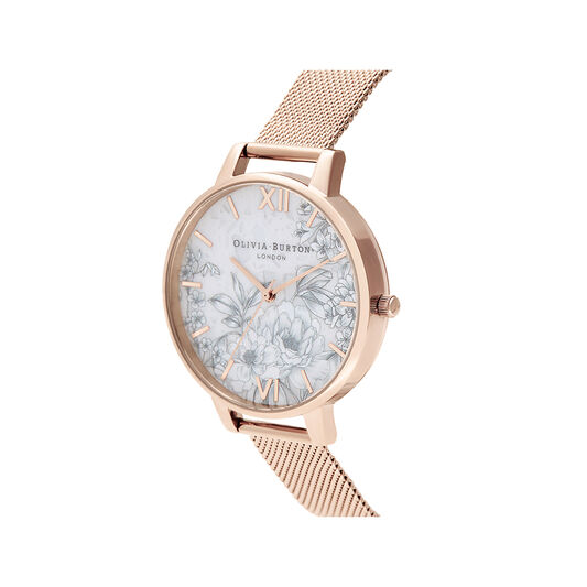 Terrazzo Florals Pale RG Mesh