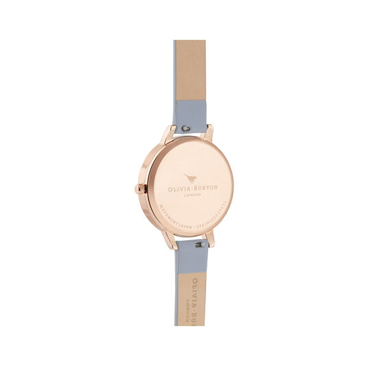 Rainbow Bee Demi Chalk Blue & Rose Gold