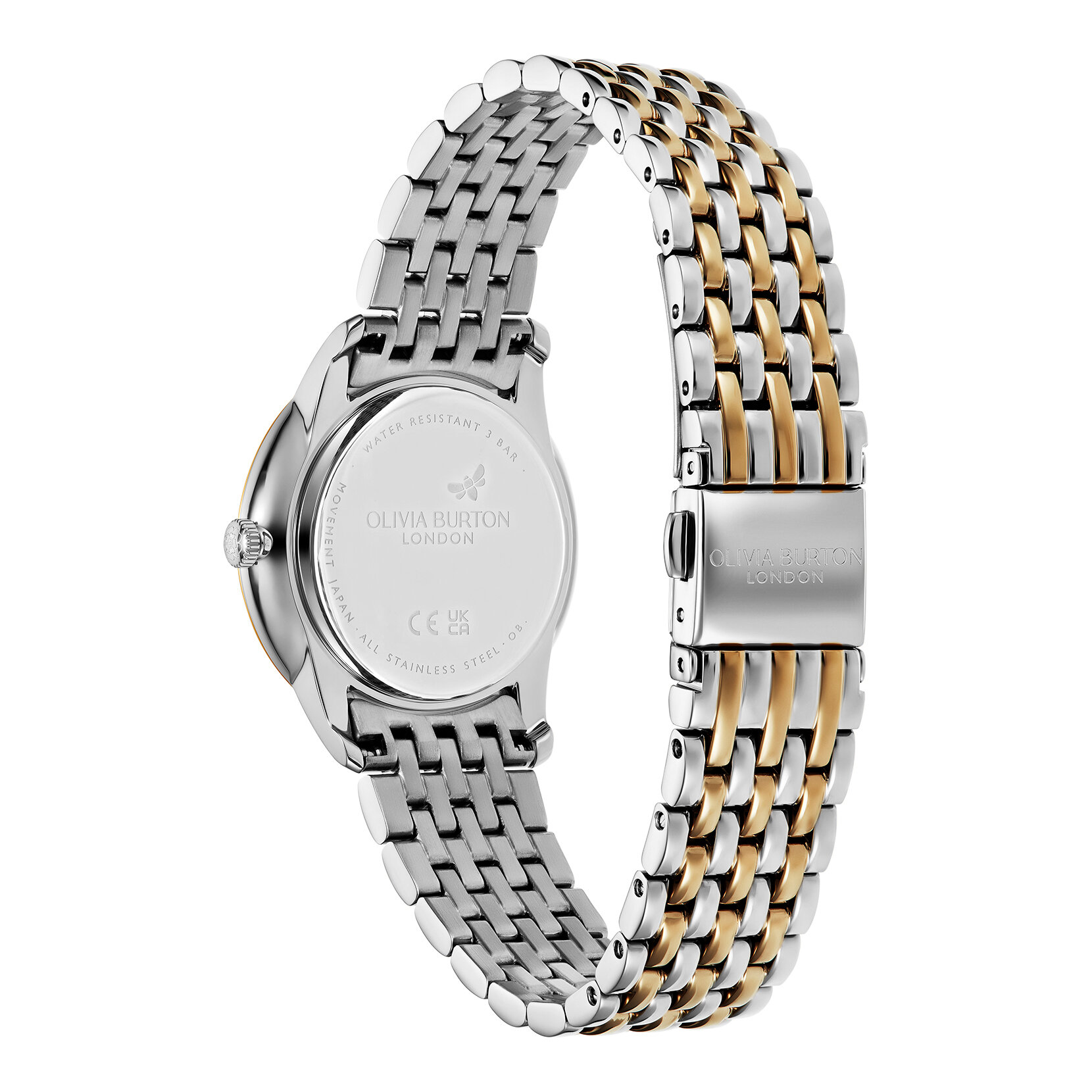 Montre Swirl Bleu Pastel & Bracelet Bicolore 32mm