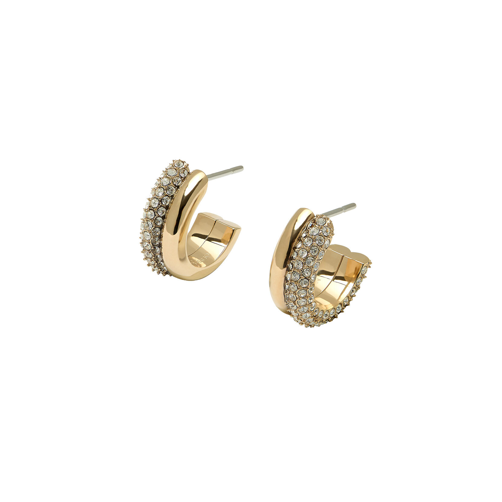 Boucles d’oreilles créoles Entwine Or