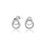 Clous d’oreilles Classic Interlink Drop argent