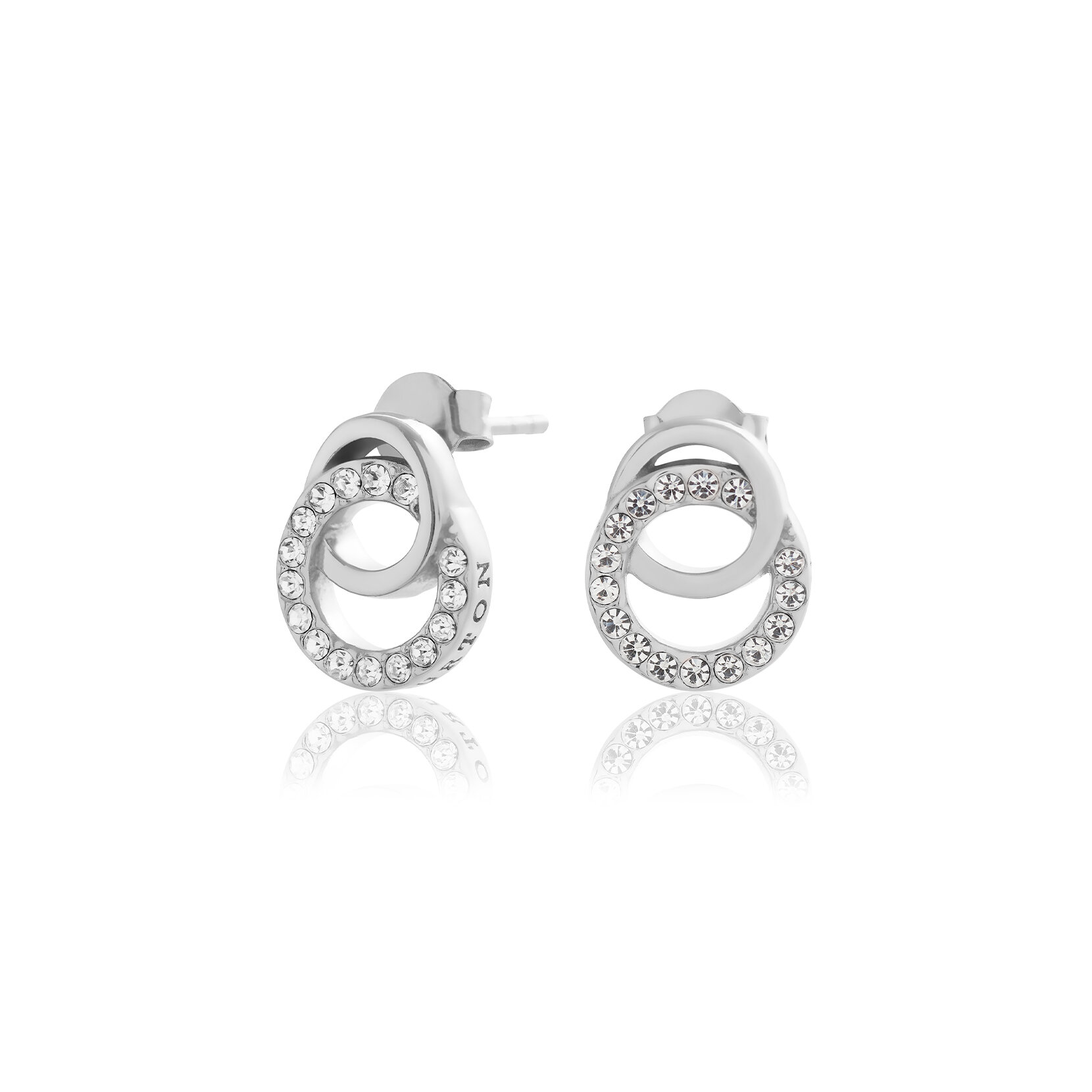 Clous d’oreilles Classic Interlink Drop argent