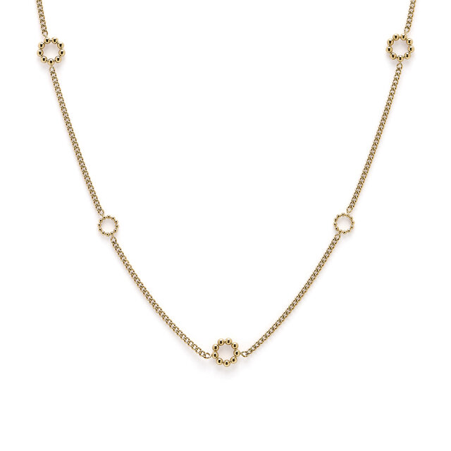 Vintage Bead Gold Necklace