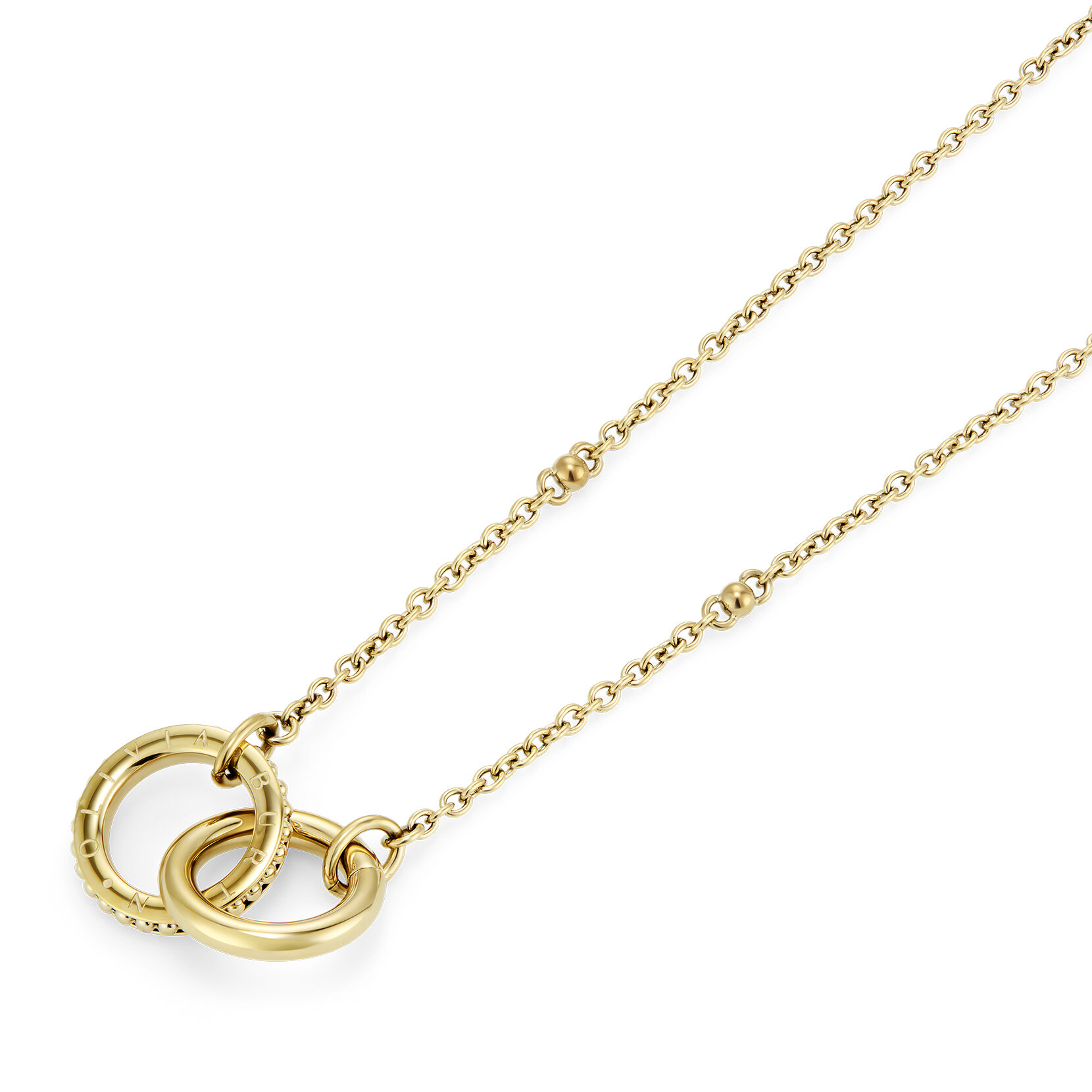 Collier Amity Interlock Or Plaqué