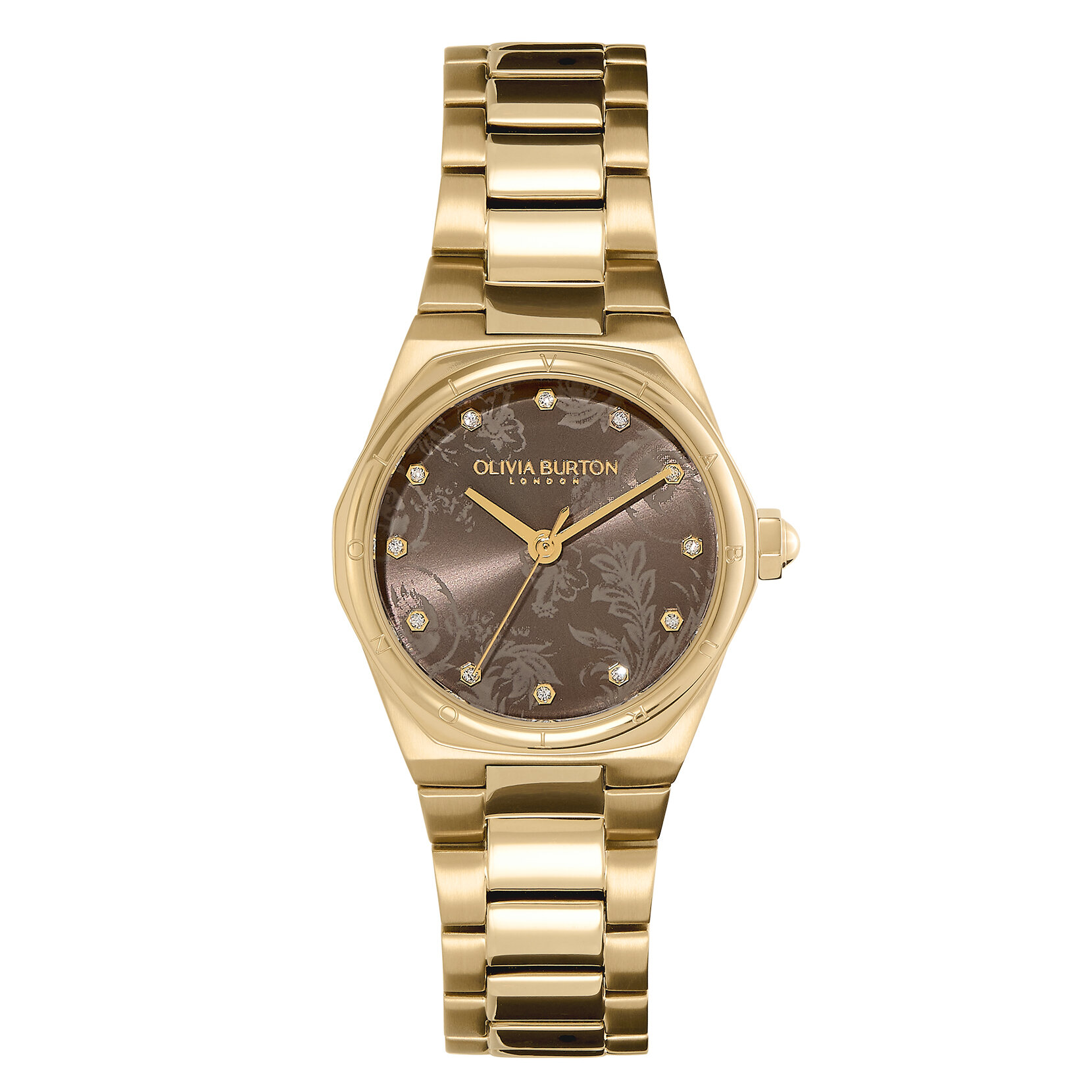 Montre Mini Hexa Champignon et Or 28 mm