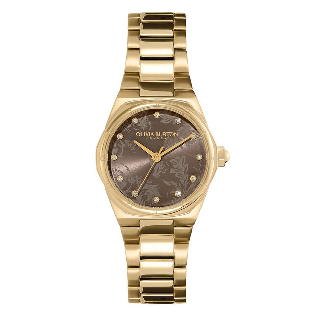 28mm Mini Hexa Mushroom & Gold Bracelet Watch