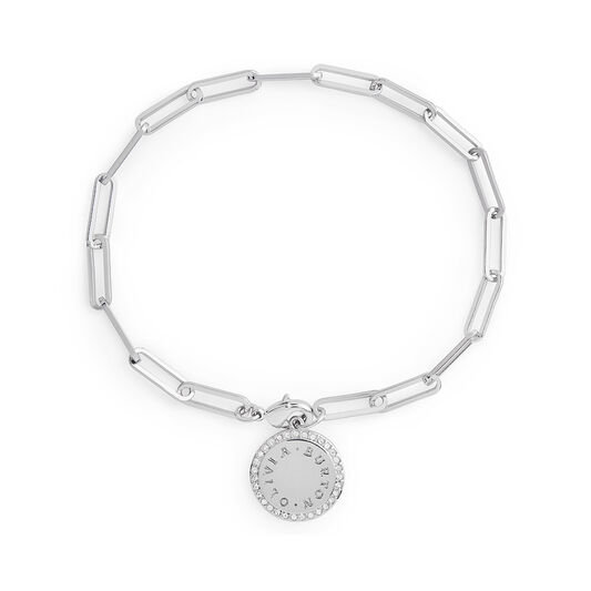Bejeweled Classics Silver Disc Bracelet