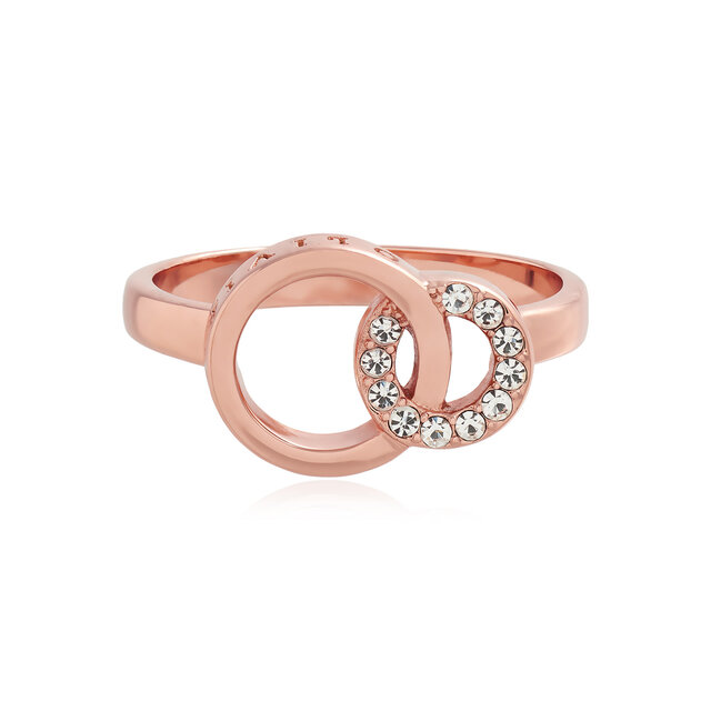 Rose Gold Interlink Ring