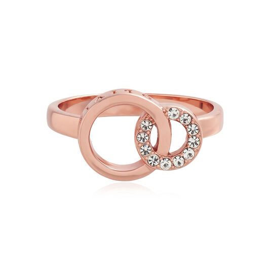 Classic Interlinking Circles Rose Gold Ring