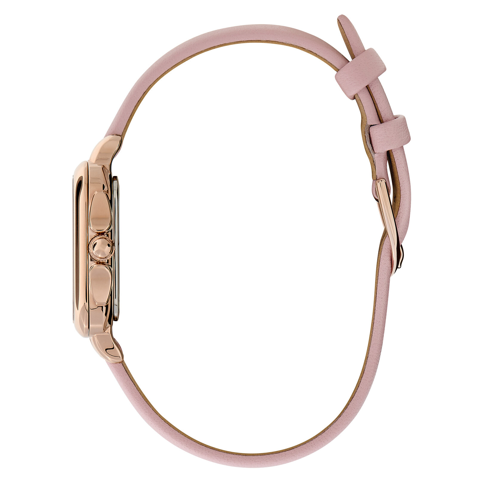28mm Grosvenor Rose Gold & Mellow Rose Leather Strap Watch