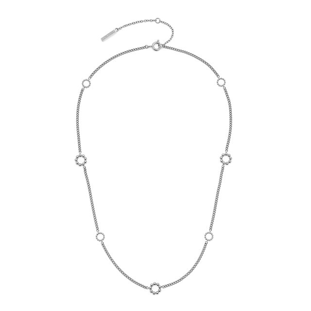 Vintage Bead Silver Necklace