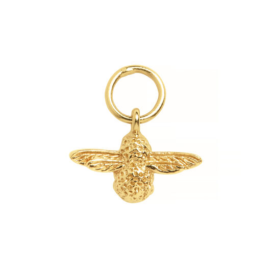 3D Bee Gold Huggie Hoop Earrings