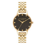 Montre à cadran Midi Sunray et bracelet noir or