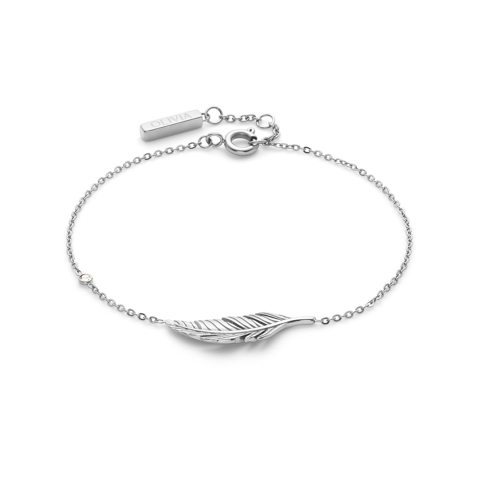 Bracelet Plume Argenté