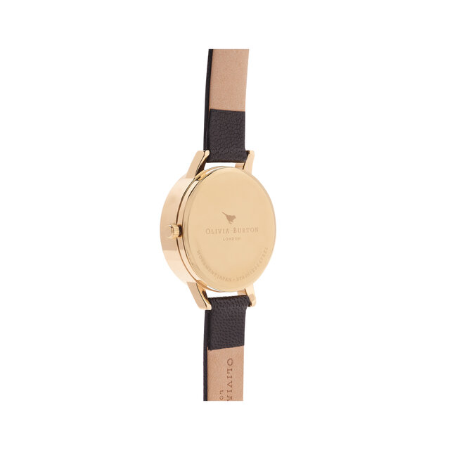 Montre noir et or 3D Daisy
