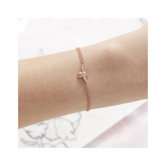 3D Bee Rose Gold Bracelet