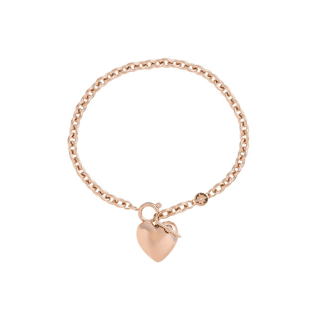 Bracelet Cœur et Nœud Or rose