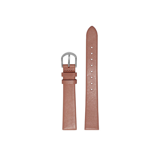12mm Silver & Rose Gold Leather Strap