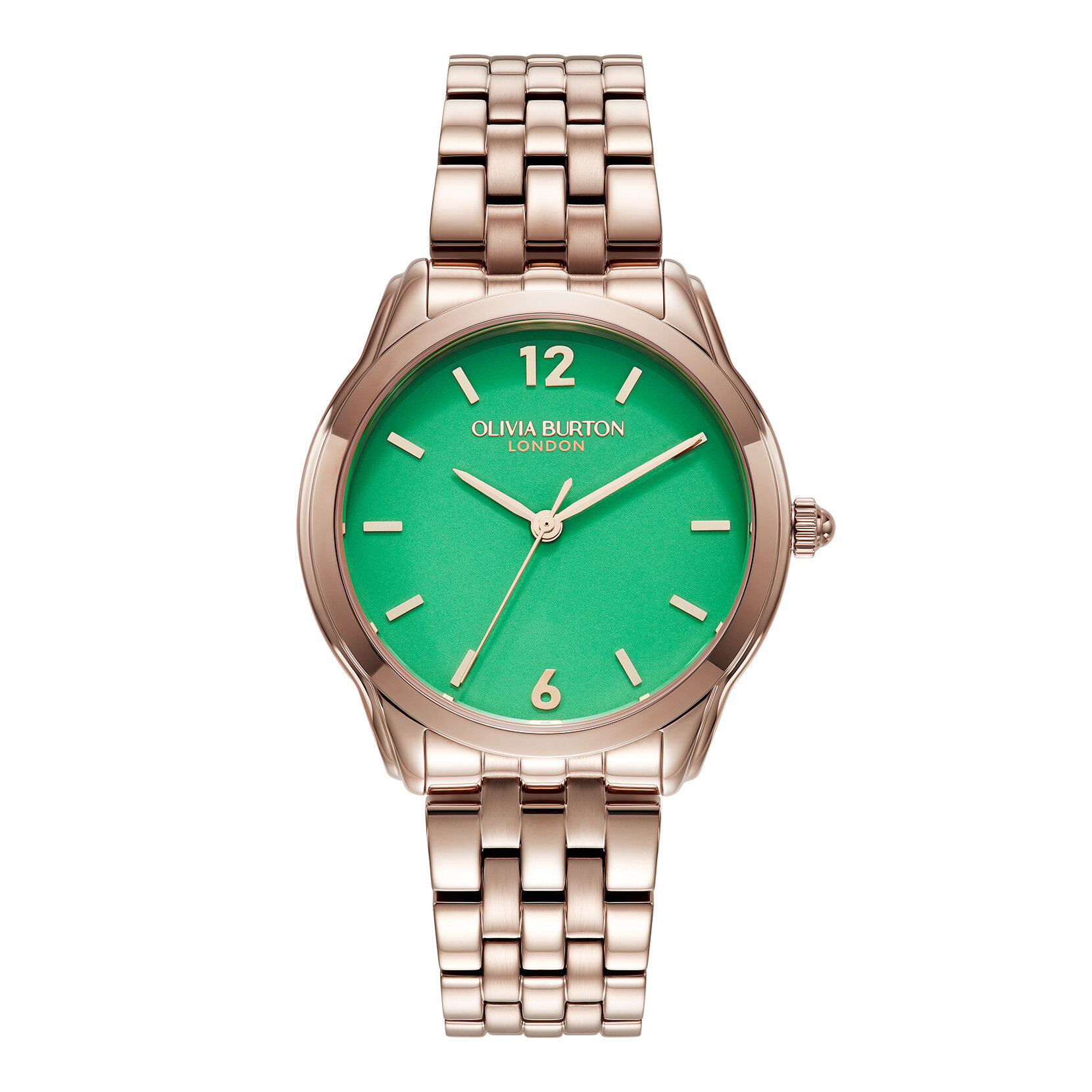 36mm Starlight Color Kelly Green & Rose Gold Bracelet Watch