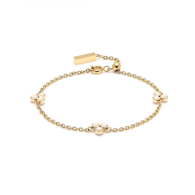Pearl Cluster Gold Bracelet