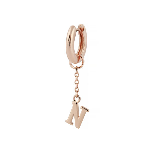 N Huggie Charm Rose Gold