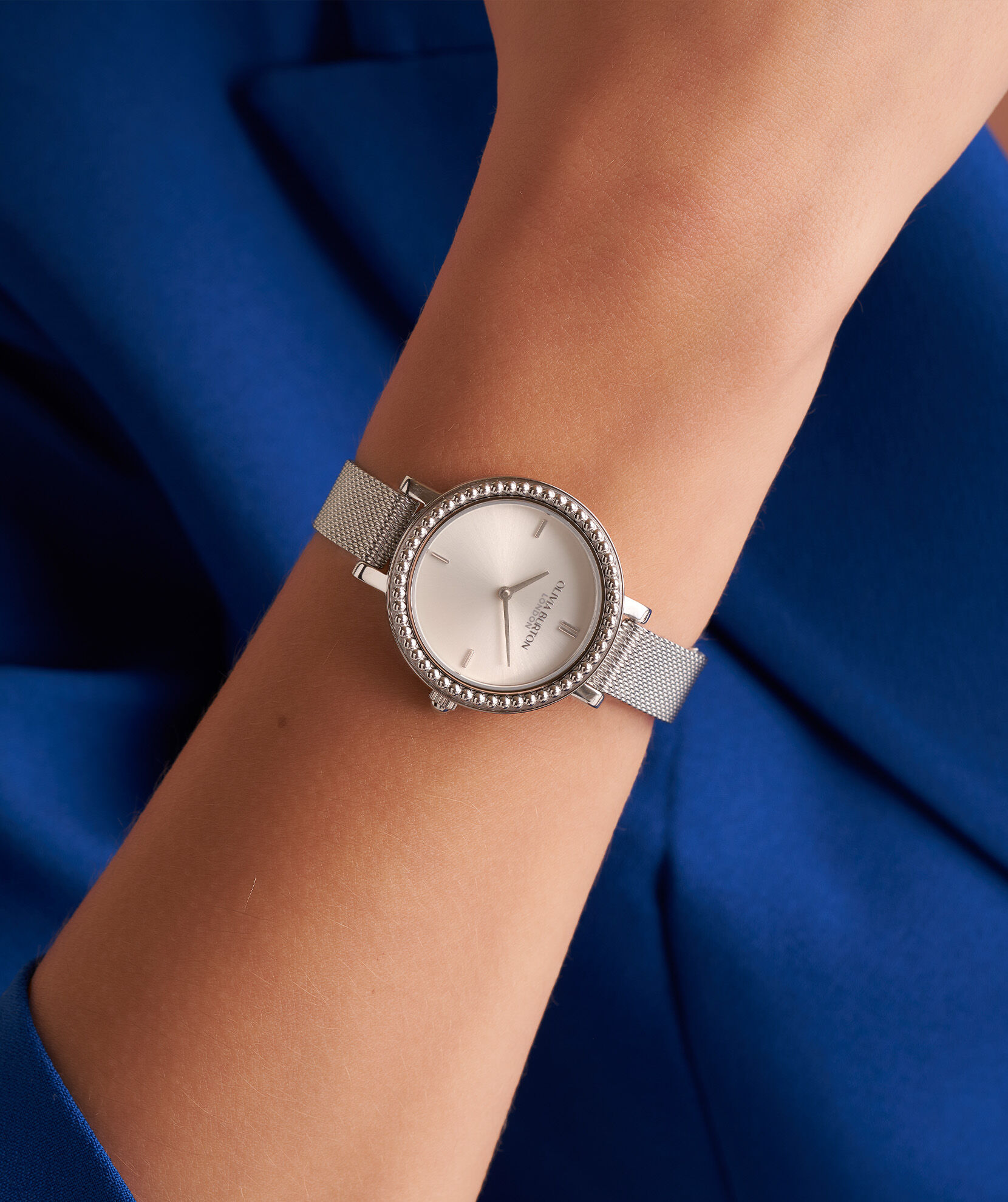 Olivia burton silver mesh outlet