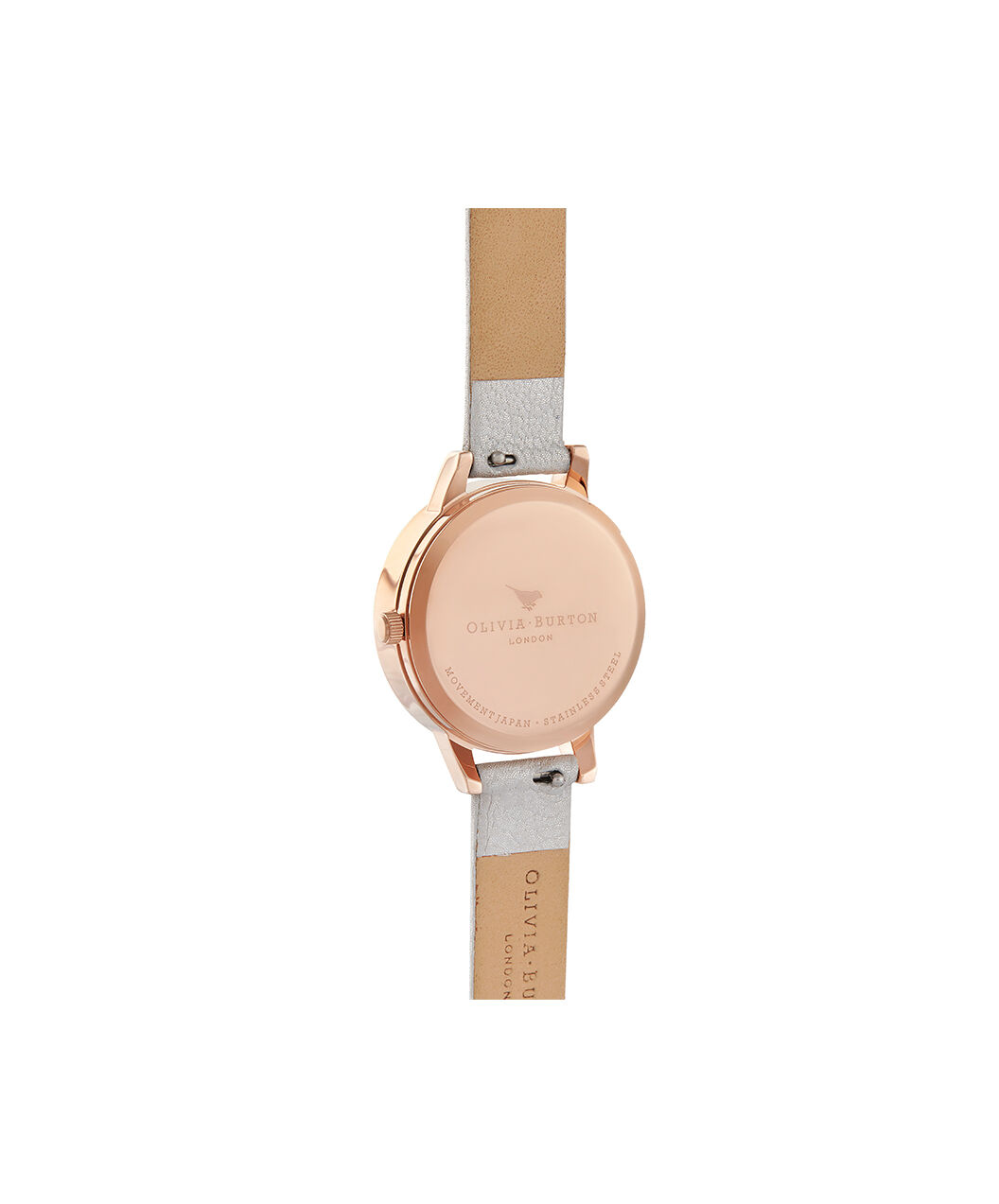 Under the Sea 30mm Rose Gold Pink Leather Strap Watch Olivia