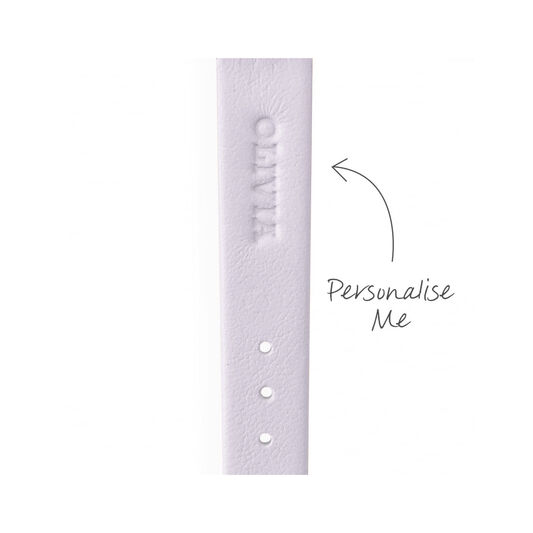 Demi White Dial Parma Violet & Pale Rose Gold