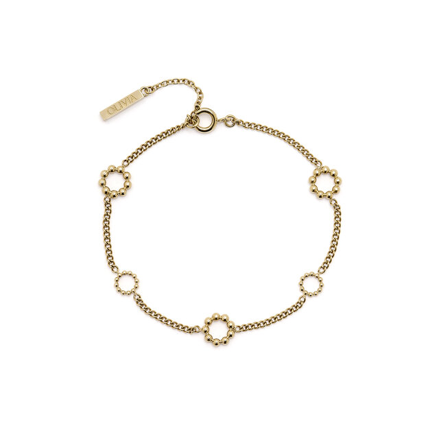 Vintage Bead Gold Bracelet