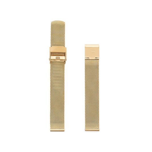 Big Dial Gold Mesh Strap