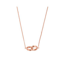 Rose Gold Interlink Necklace