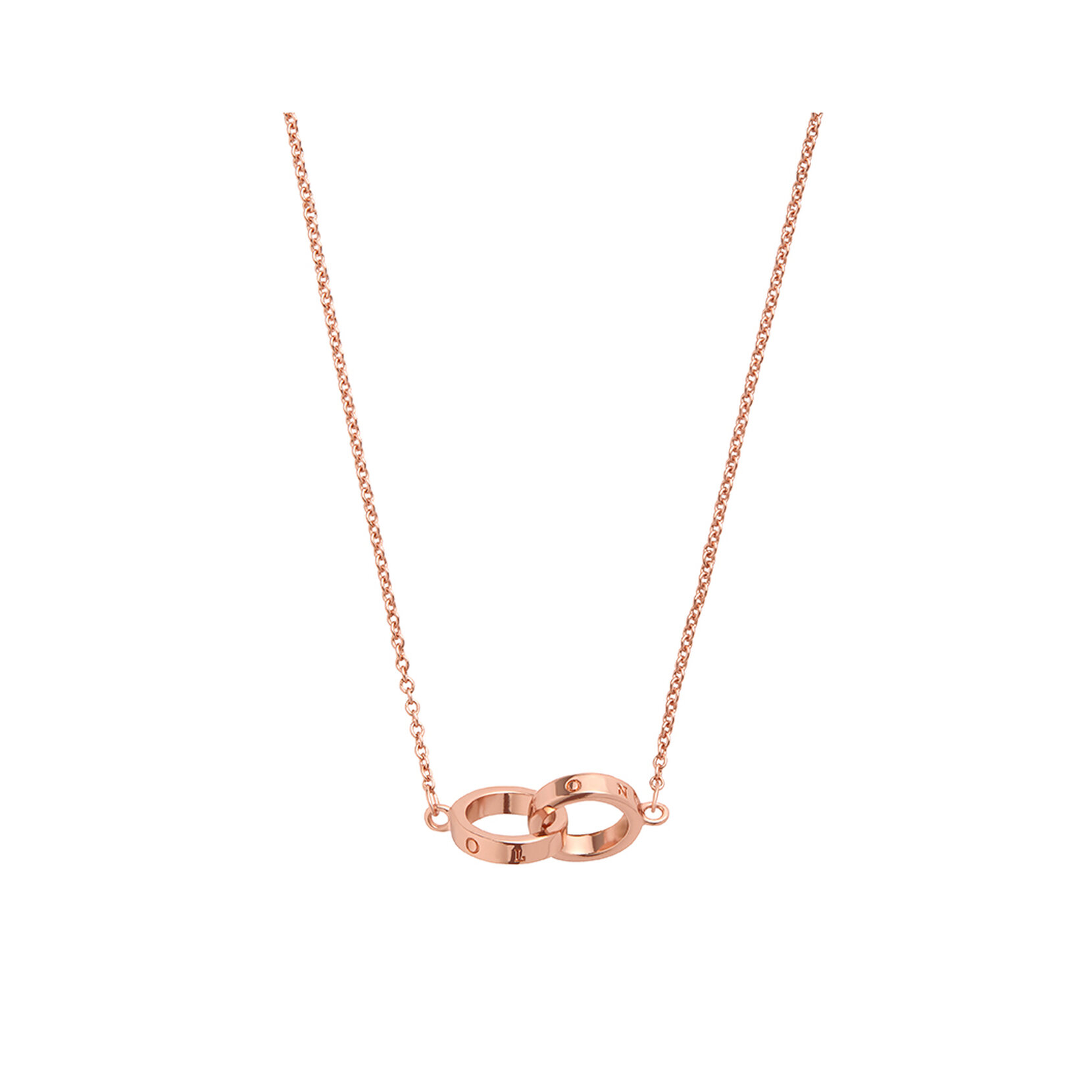 Rose Gold Interlink Necklace