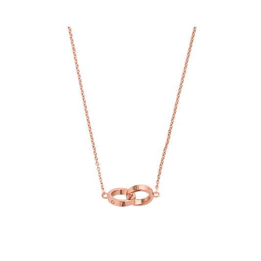 Interlink Rose Gold Necklace 