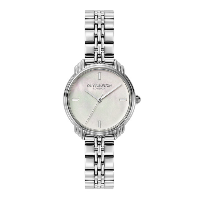 Montre Art Déco 2.0 Ivoire et Bracelet Argent 30 mm