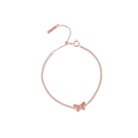 3D Butterfly Rose Gold Bracelet