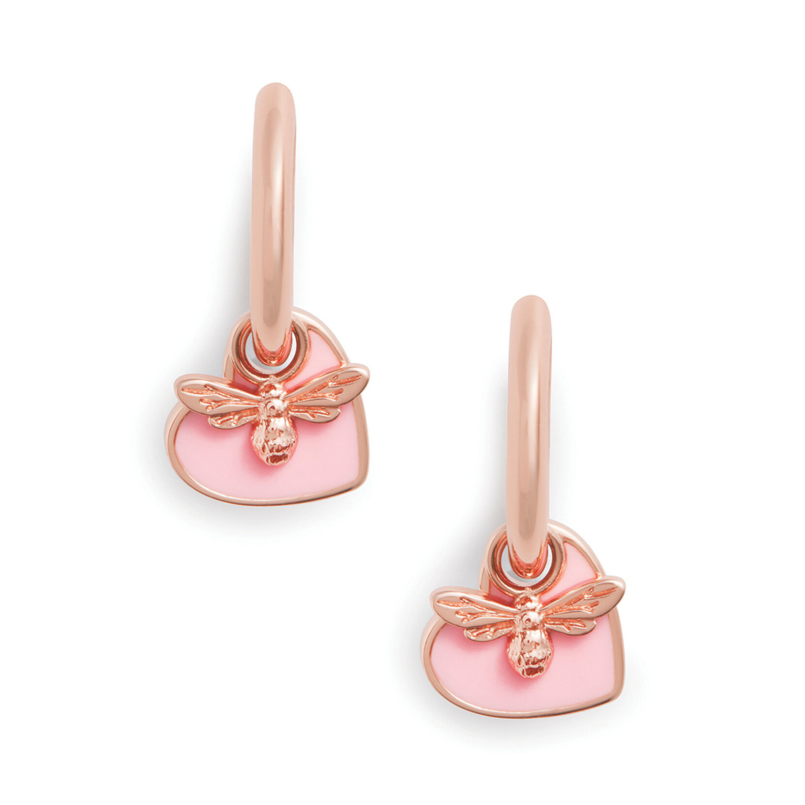 Créoles You have my Heart rose et or rose