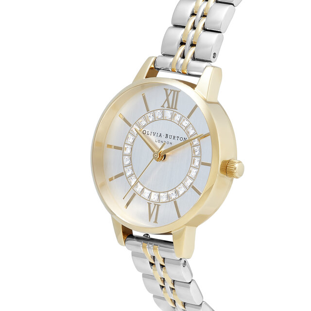 30mm Gold & Silver Bracelet Watch