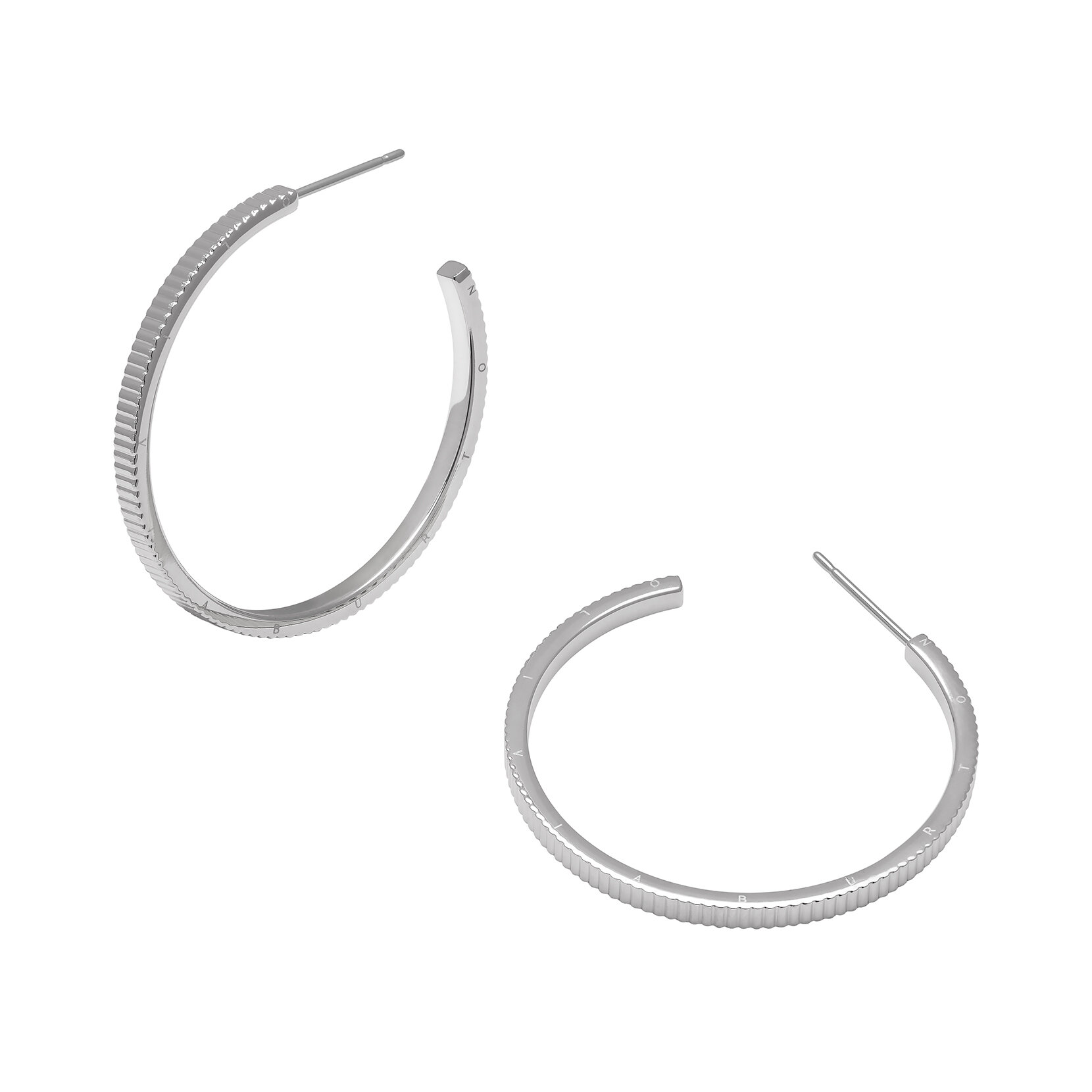 Boucles d'oreille argent linéaires