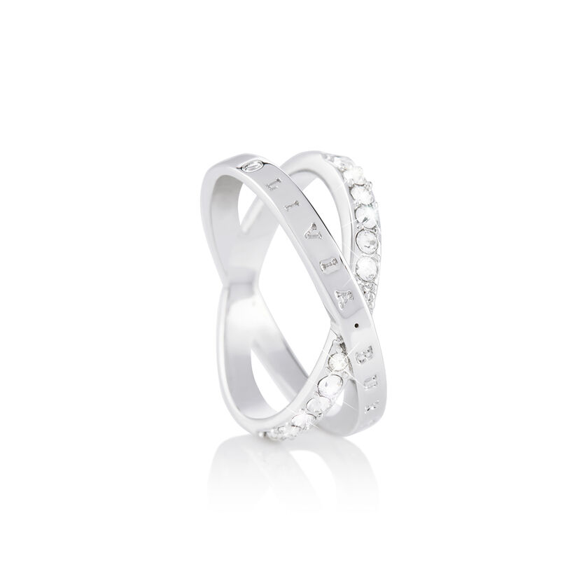 Bejewelled Interlink Ring Silver Olivia Burton London