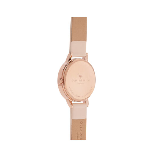 Midi Dial Nude Peach, Silver & Rose Gold Watch