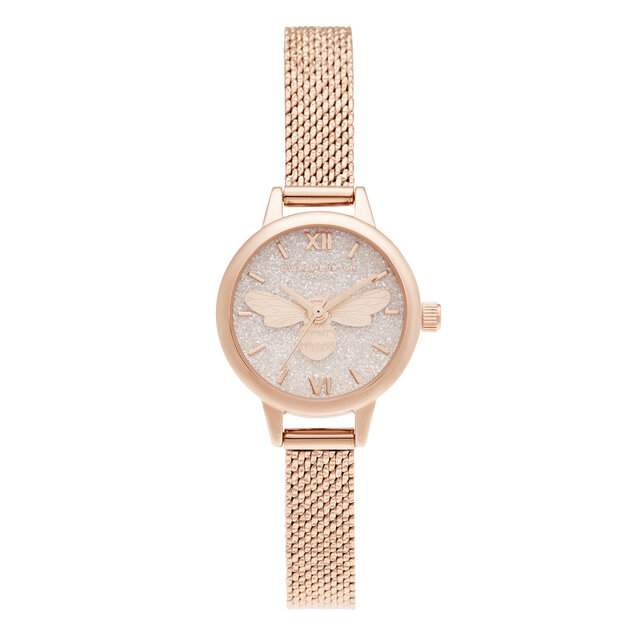 23mm Blush & Rose Gold Mesh Watch