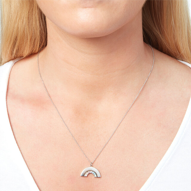 Silver Rainbow Necklace