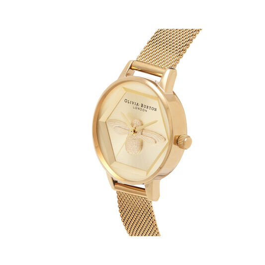 Charity Bee Watch Gold Mesh