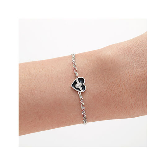 Love Bug Black & Silver Bracelet