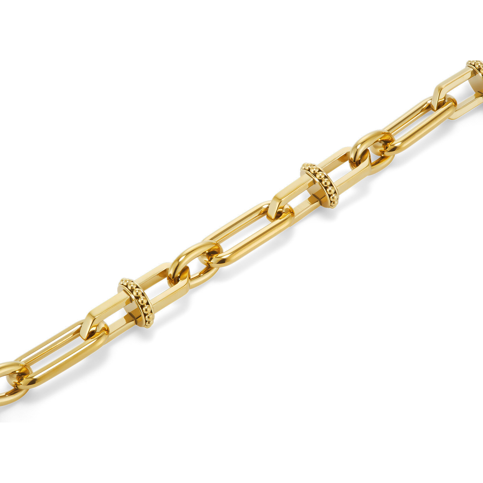 Anchor Link Gold Plated Bracelet