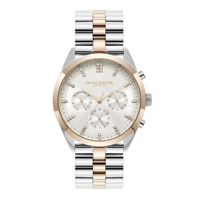 38mm City Classic Multifunction Two Tone Bracelet Watch