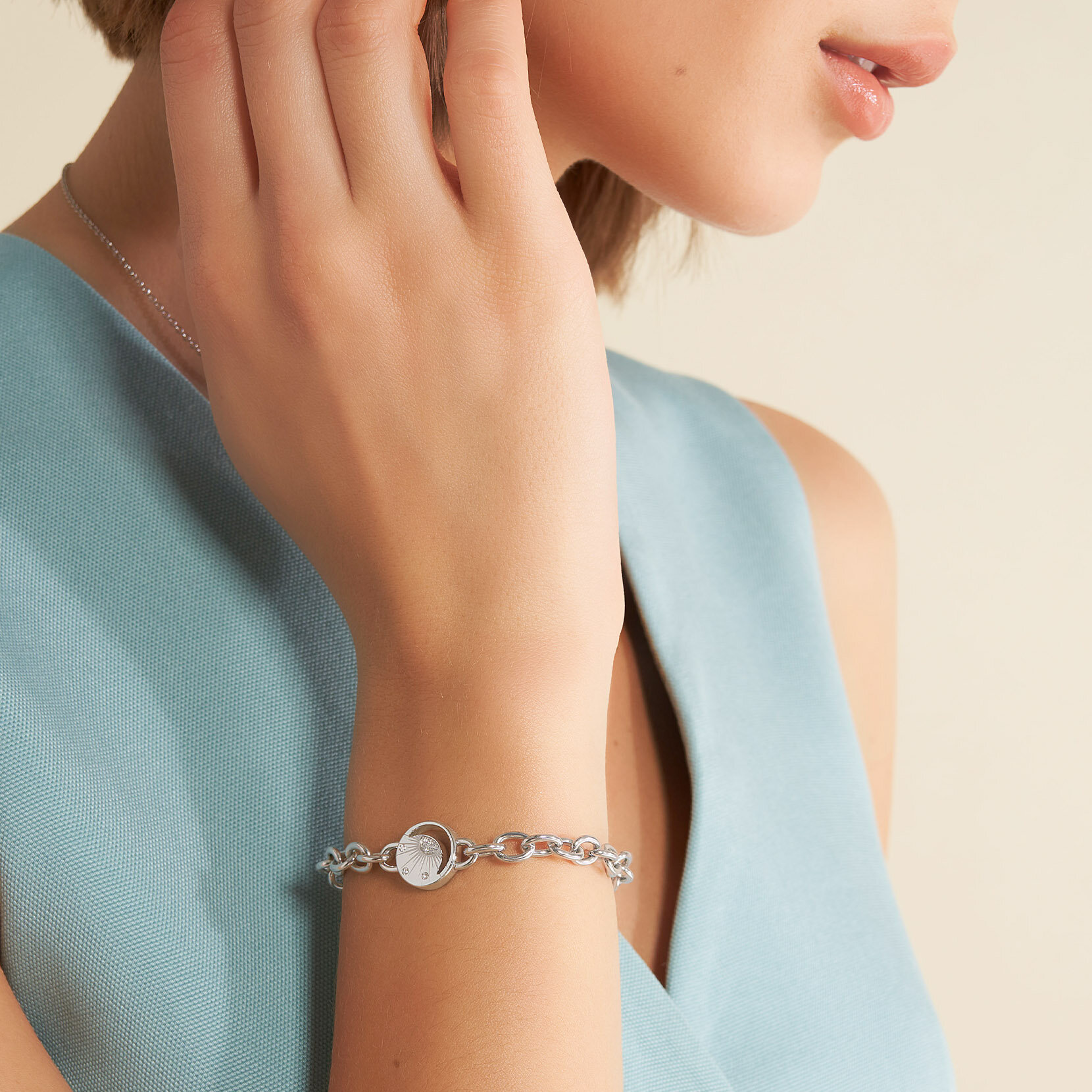 Bracelet Soleil Céleste Argent