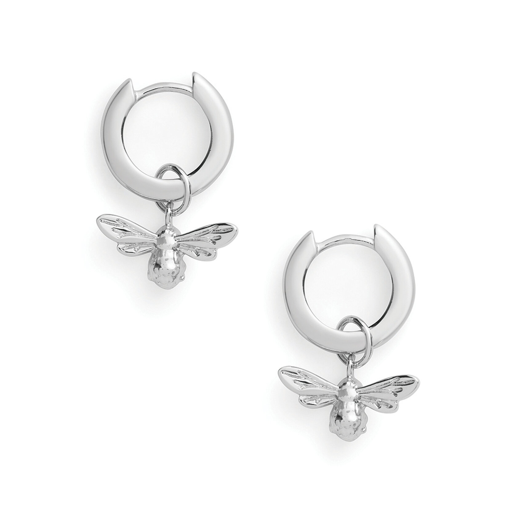 Créoles Lucky Bee argent