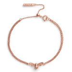 Bracelet chaîne Lucky Bee or rose