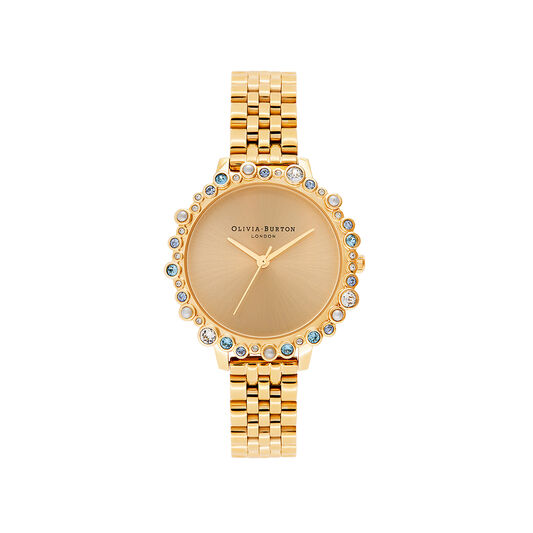Limited Edition Bejewelled & Gold Bracelet Watch